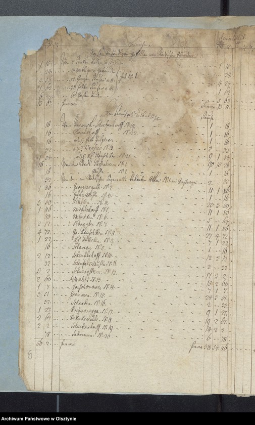 image.from.unit.number "Passenheimsche Stadt Kirchen Rechnung über Einnahme und Ausgabe"