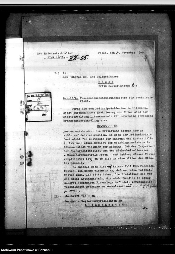 Obraz 8 z jednostki "Krankenhausbehandlungskosten für evakuierte Polen"