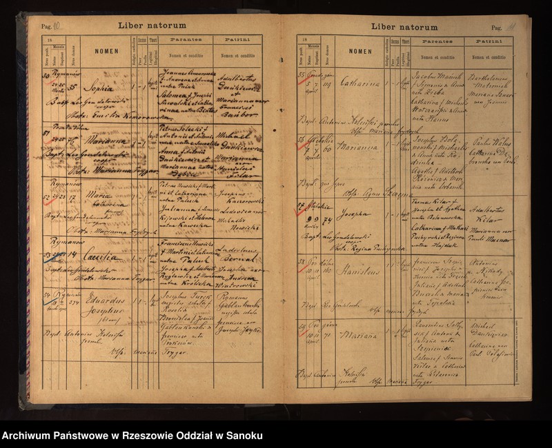 image.from.unit.number "Księgi metrykalne urodzeń, małżeństw i zgonów miejscowości z Parafii Rzymsko-katolickiej w Rymanowie (Rymanów, Posada Dolna, Posada Górna, Głebokie, Sieniawa, Zmysłówka, Deszno, Ladzin, Wróblik Królewski i Szlachecki-pojedyncze wpisy)"