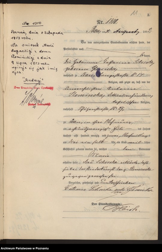 Obraz 14 z jednostki "Księga urodzeń t. IV"