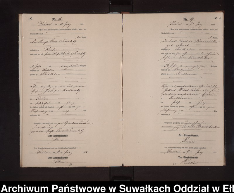 image.from.unit.number "Sterbe-Neben-Register des Preussischen Standes-Amtes Stasswinnen Kreis Loetzen"