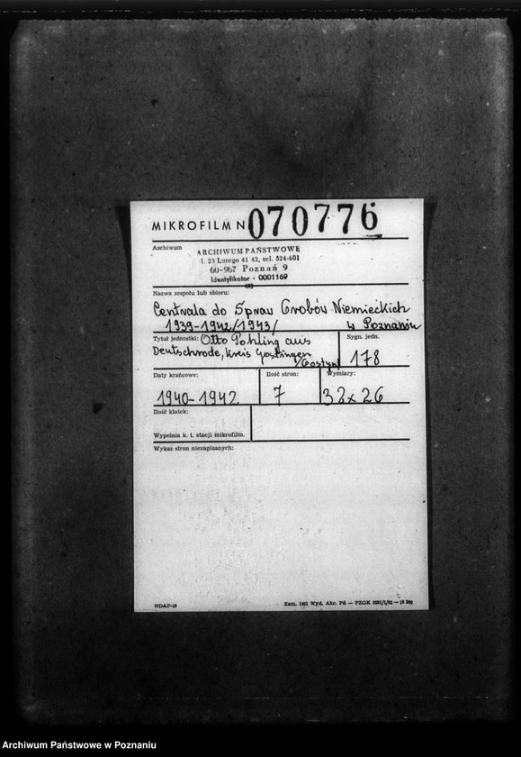 Obraz 2 z jednostki "Otto Pohling aus Deutschrode, Kreis Gostingen (Gostyń)"