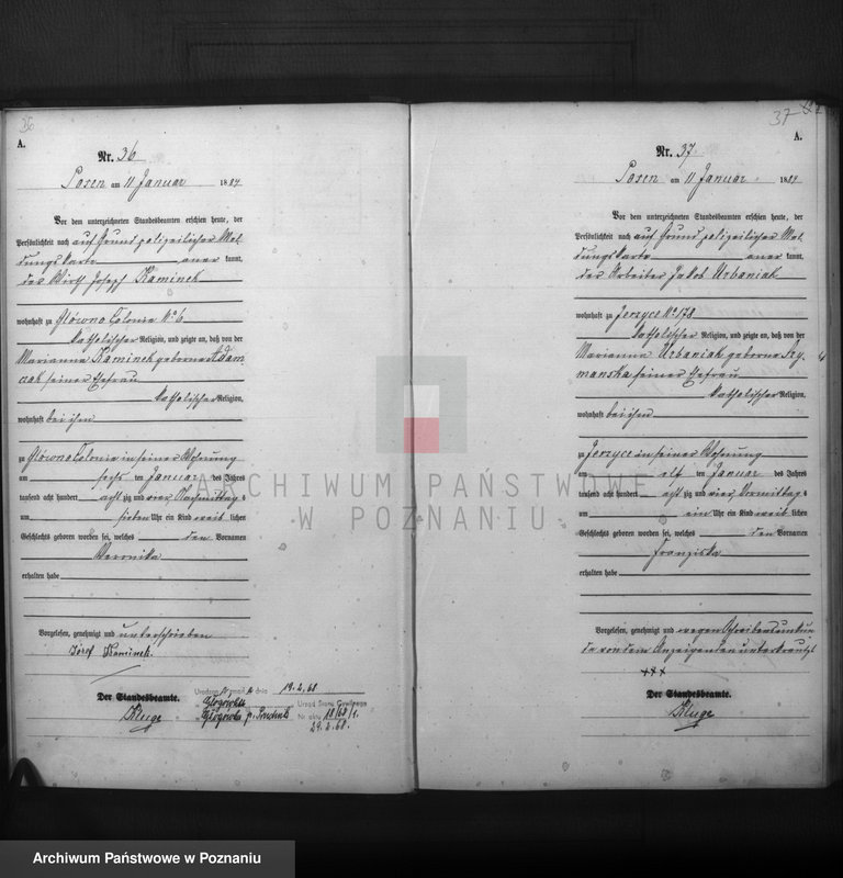 Obraz 20 z jednostki "Księga urodzeń t. I"