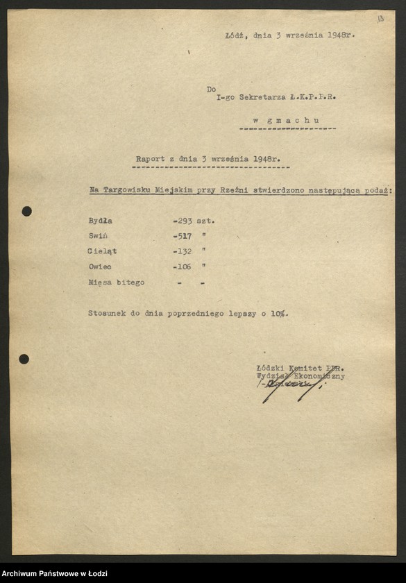 Obraz 15 z jednostki "Dzienne raporty podaży mięsa"