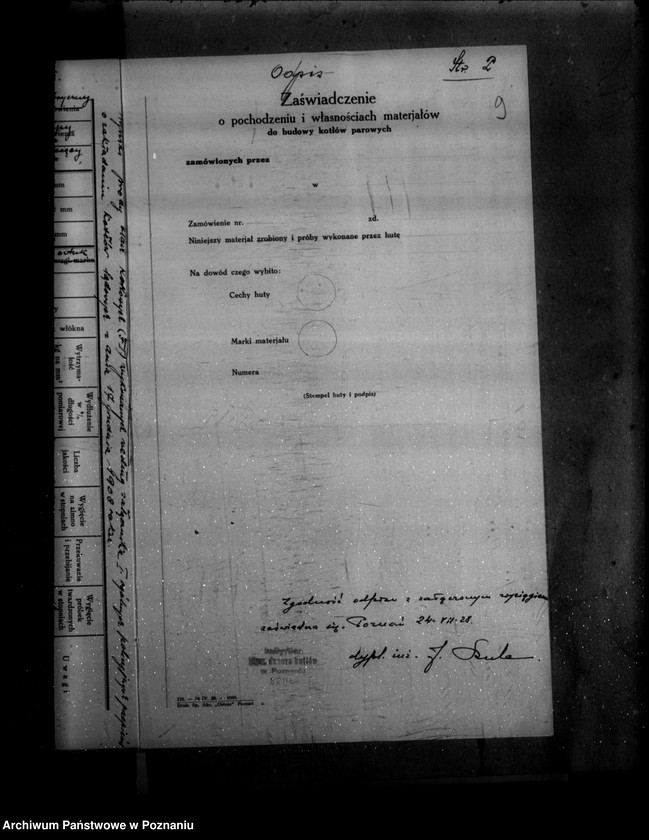 image.from.unit.number "Cukrownia w Miejskiej Górce powiat rawicki nr woj. kotła 6190"