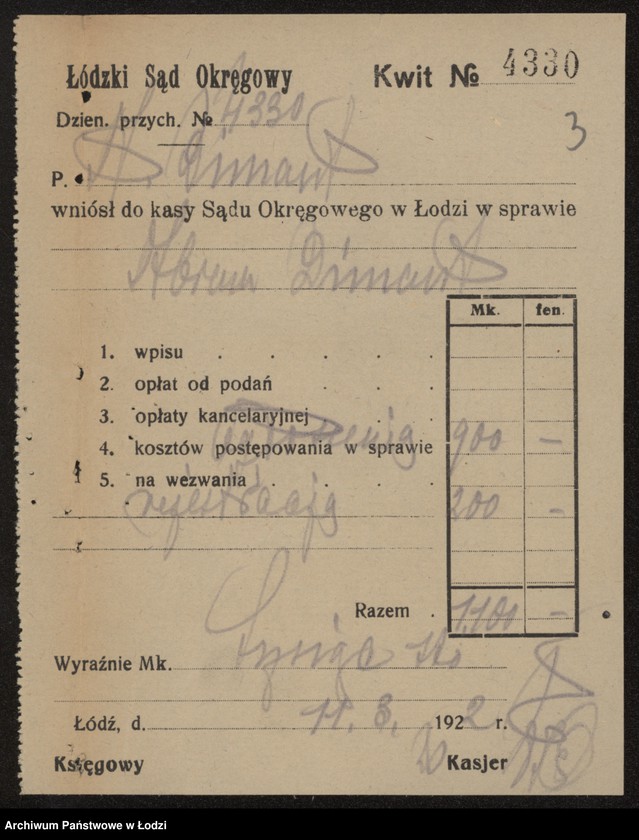 Obraz 5 z jednostki "Abram Dimant- prowadzenie sklepu rzeźniczego"