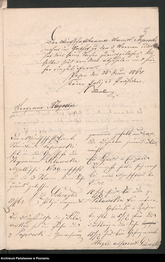 Obraz 8 z jednostki "A. betr. Stanislaus Paprocki, Wirtschaftsbeamte"