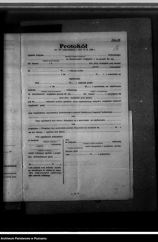 Obraz 20 z jednostki "Zatwierdzenie projektu zakładu przemysłowego urządzenia kotłowni nr 402 u własność Fr. Borkowskiego w Żerkowie pow. jarociński"