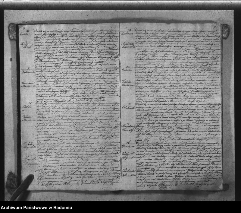 Obraz 7 z jednostki "Książka Duplikat Parafii Wysoka w powiecie Szydłowieckim Obwodzie Opoczyńskim Gubernij Sandomierskiej rok 1837 sporządzona"