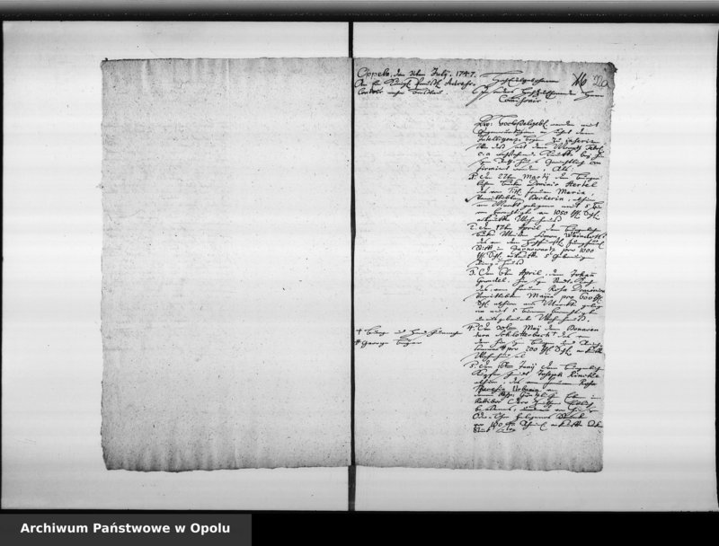 Obraz 20 z jednostki "Acta des Magistrats zu Oppeln betreffend die Inserenda in die Zeitungen und Intelligenz Blätter auch Provinzial Blätter"