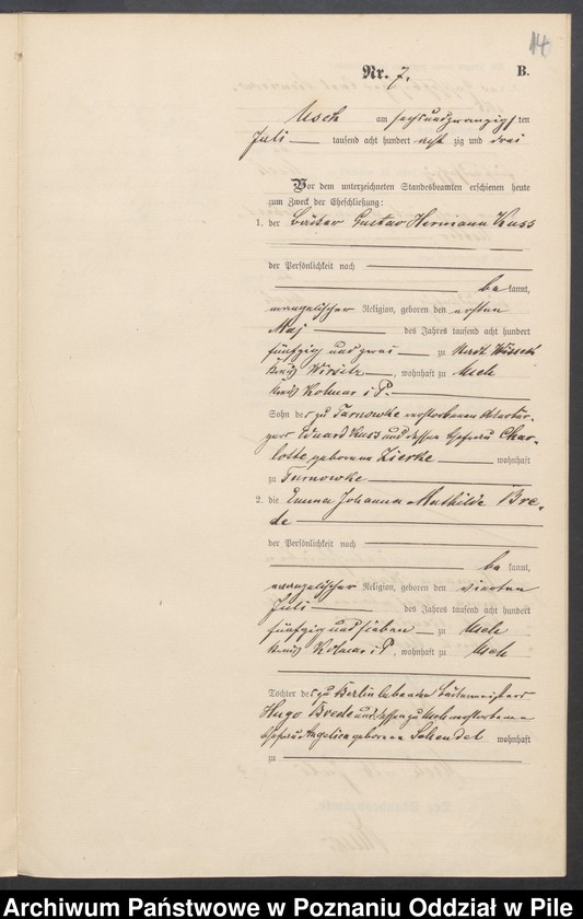 Obraz 16 z jednostki "Księga małżeństw"