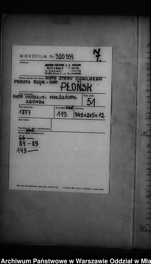 image.from.unit.number "Akta urodzeń, małżeństw, zgonów"