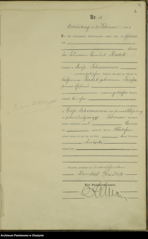 image.from.unit.number "Geburts-Haupt-Register Nr 1 - 85"