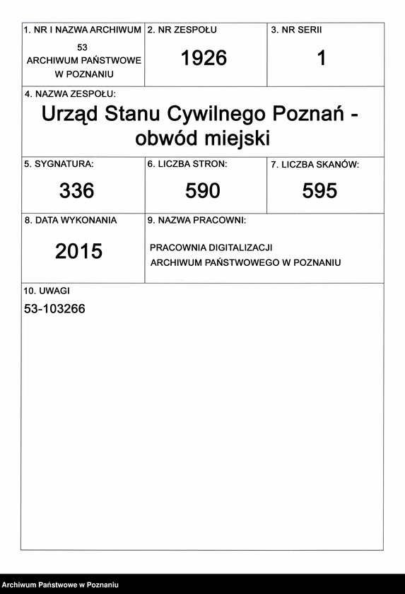 Obraz 1 z jednostki "Księga urodzeń t. II"