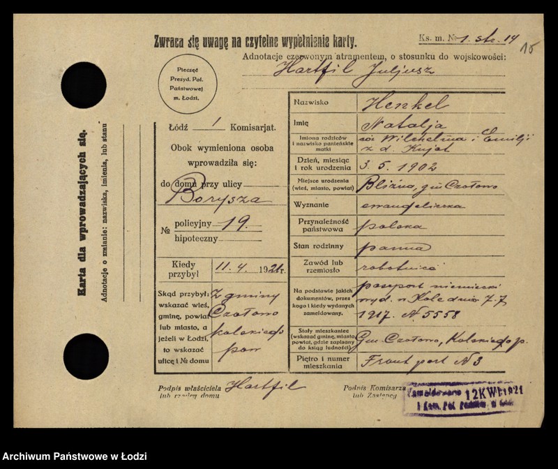 image.from.unit.number "[Spis ludności Łodzi] Henkel - Herc"