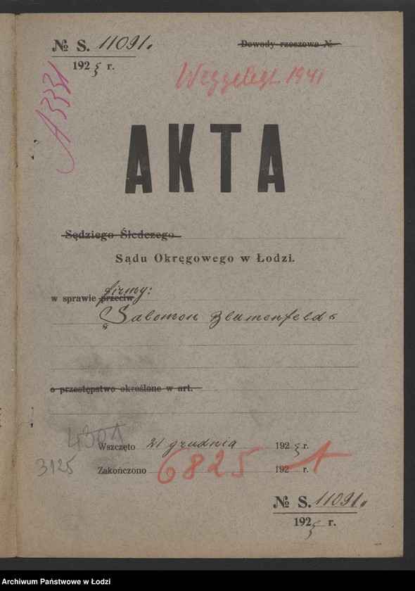 Obraz 2 z jednostki "Salomon Blumenfeld – drobna sprzedaż krawatów i bielizny"