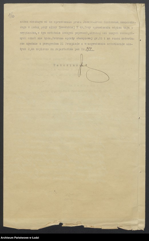 Obraz 18 z jednostki "Josyf Aron Gliksman, Hersz Lajb Gliksman- wyrób i sprzedaż manufaktury"