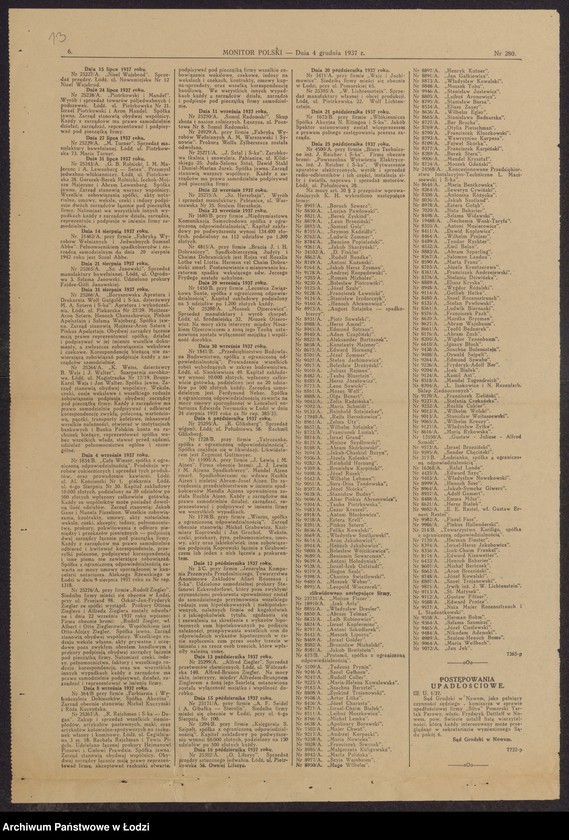 Obraz 15 z jednostki "Szulem Herszbajn- wyrób i sprzedaż manufaktury w Pabianicach"