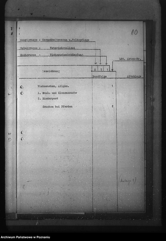 Obraz 14 z jednostki "Organisation und Führung der Registraturen bei der Behörde des Reichsstatthalters im Reichsgau Wartheland"