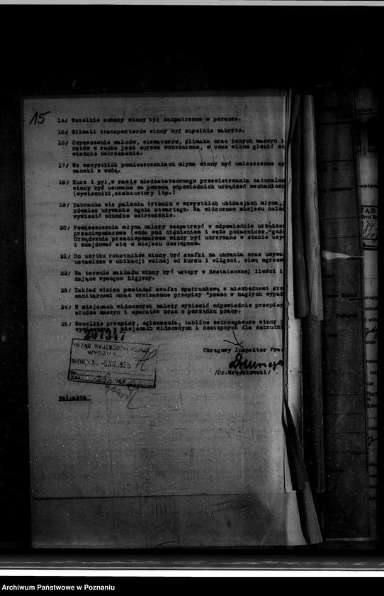 Obraz 19 z jednostki "Zatwierdzenie zakładu przemysłowego /młyna/ Jana Sibilskiego w Wolsztynie"