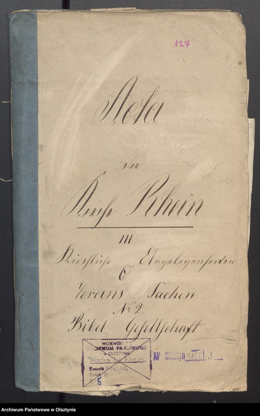 image.from.unit.number "Kirchliche Angelegenheiten. Vereinssachen Nr 2 Bibel Gesellschaft"