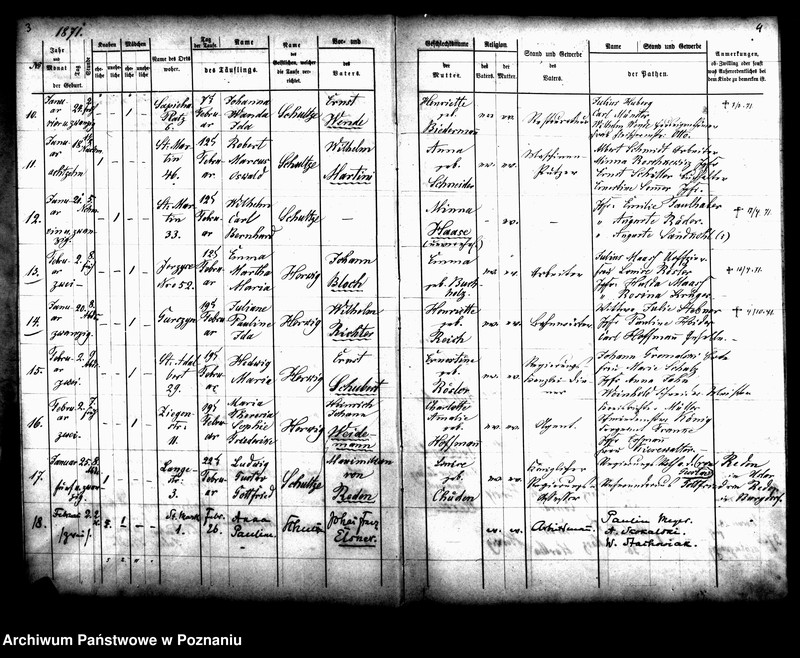 Obraz z jednostki "Duplikat des Taufregisters"