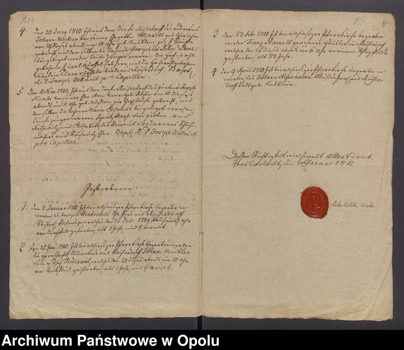 image.from.unit.number "[Duplikaty ksiąg metrykalnych parafii rzymskokatolickiej w Karłowicach Wielkich dotyczące miejscowości Rusinowice: zgony 1805; chrzty i zgony 1810, 1838, 1839; chrzty 1840]"