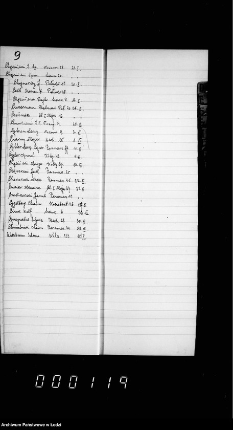 Obraz 11 z jednostki "Skorowidz rekursów w sprawach składek gminy za 1926 r."