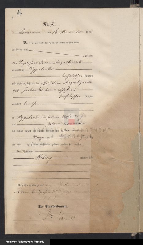 Obraz 19 z jednostki "Księga urodzeń"