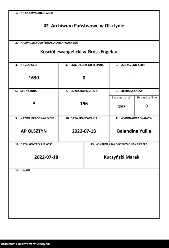 image.from.unit.number "Jahr Kirchen Rechnung der Gross Engelauschen Kirchen aller Einnahme und Ausgabe wie auch Bau-Rechnung"