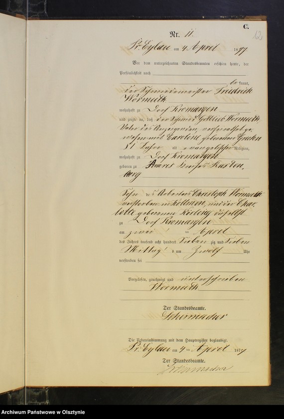 image.from.unit.number "Sterbe-Neben-Register Nr 1 - 29"