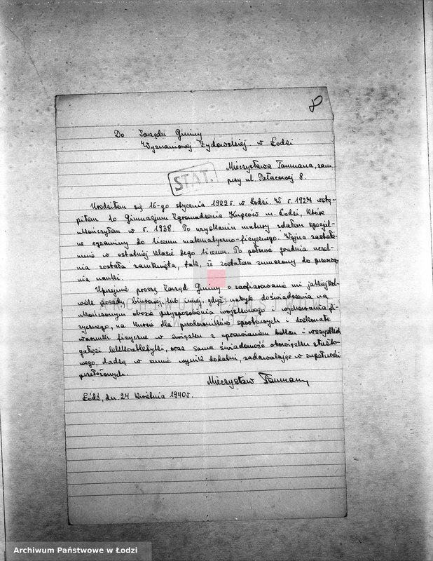 Obraz 12 z jednostki "[Podania o pracę]"