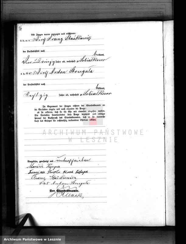 Obraz 20 z jednostki "[Księga małżeństw - tom I]"