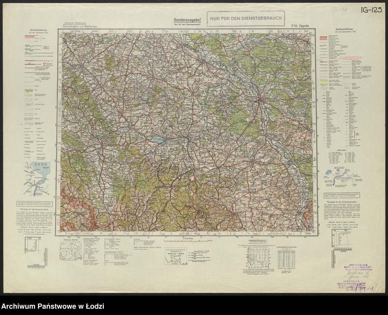Obraz 4 z jednostki "Übersichtskarte von Mitteleuropa P 51 Oppeln"