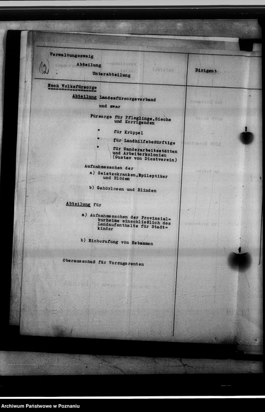 Obraz 16 z jednostki "[Schemat organizacyjny Wydziału III oraz Provinzialverwaltung w Saksonii]."