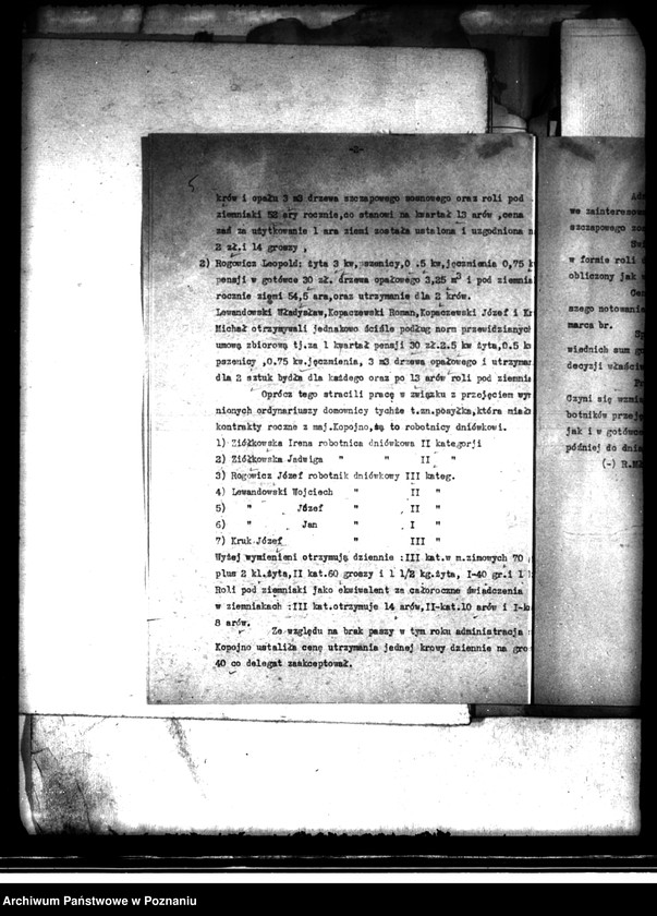 Obraz 9 z jednostki "Odprawy z art. 44 ustawy o wykonaniu reformy rolnej dla byłej służby folwarcznej z przymusowo wykupionej części majątku Kopojno powiatu konińskiego"