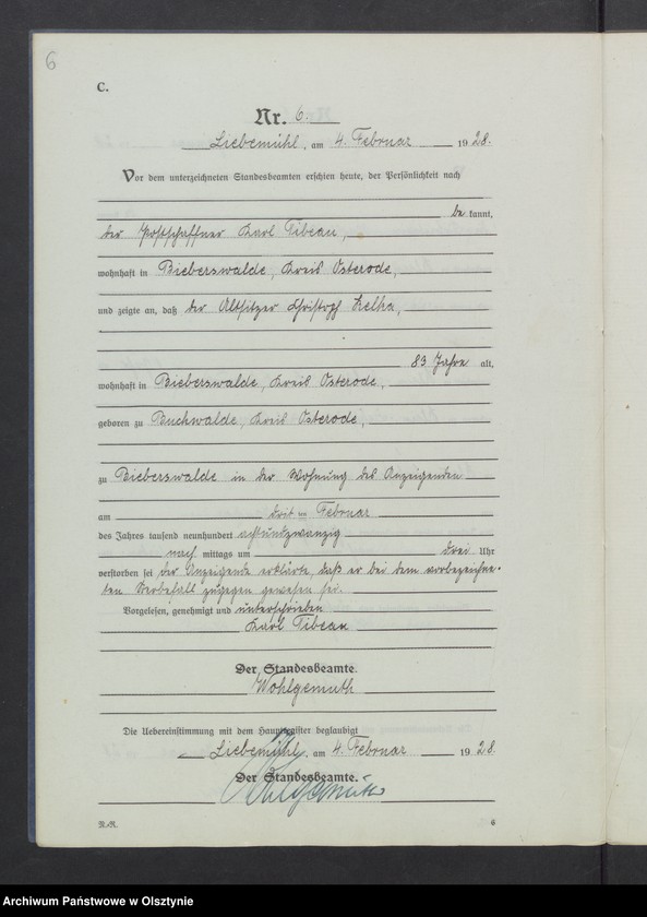 image.from.unit.number "Sterbe-Neben-Register Nr 1 - 42"