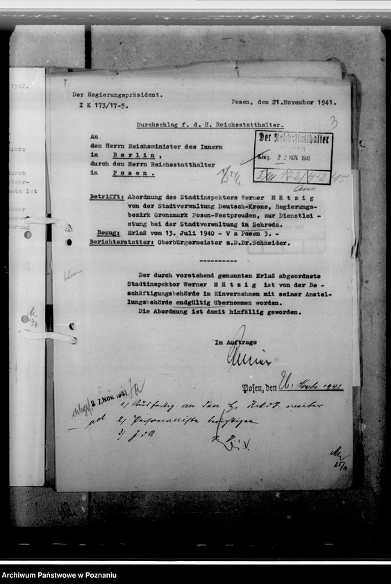 Obraz 7 z jednostki "Mätzig, Werner - inspektor miejski"