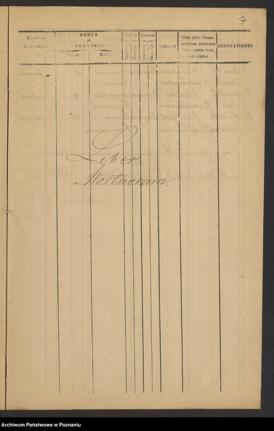 Obraz 7 z jednostki "Liber baptisatorum, copulatorum et mortuorum"