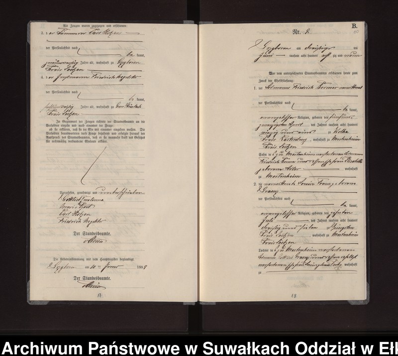image.from.unit.number "Heiraths-Neben-Register des Preussischen Standes-Amtes Gross Stürlack Kreis Loetzen"