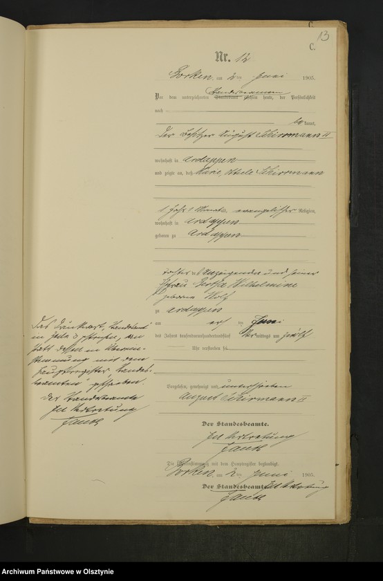 image.from.unit.number "Sterbe-Neben-Register Nr 1 - 38"