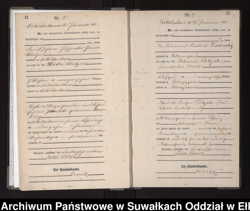 image.from.unit.number "Sterbe-Haupt-Register des Königlichen Preussischen Standes-Amtes Nikolaiken Kreis Sensburg"
