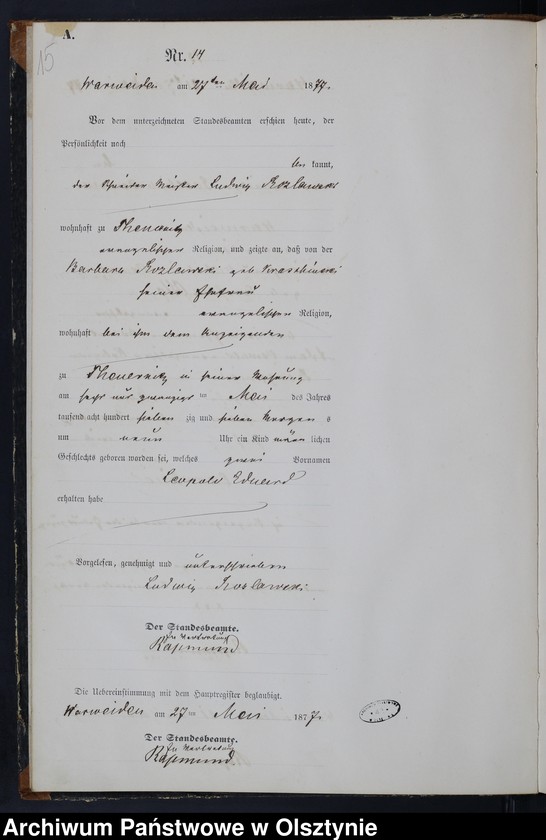 image.from.unit.number "Geburts-Neben-Register Nr 1 - 58"