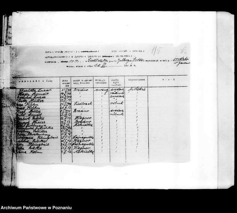 Obraz 13 z jednostki "Prywatna Szkoła Powszechna z niemieckim językiem nauczania- Siedleczek powiat Środa"