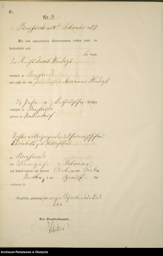 image.from.unit.number "Sterbe-Haupt-Register Nr 1 - 71"