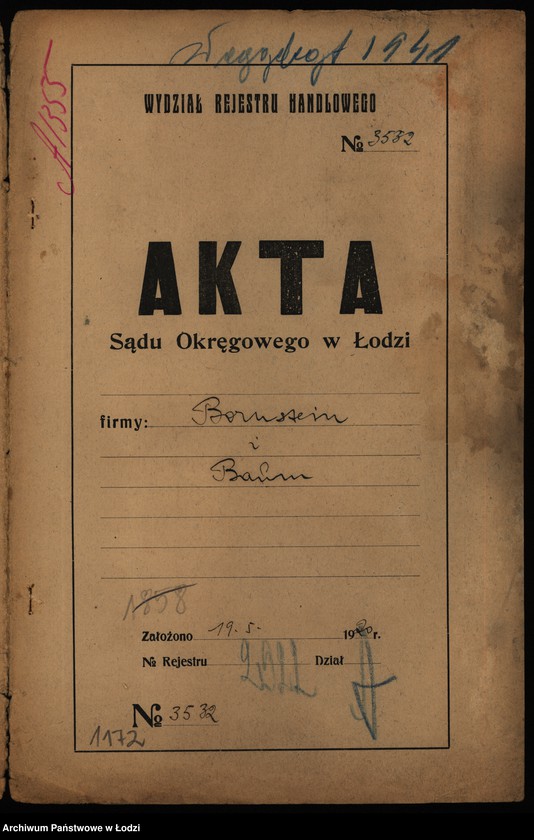 Obraz 2 z jednostki "Frania Bornstein i Szymon Baum – konfekcja męska i sprzedaż garderoby"