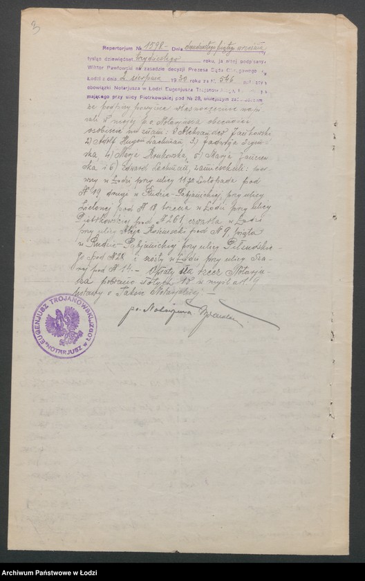 Obraz 5 z jednostki "Adolf Hugon Lachman i S-ka- komunikacja autobusowa Łódź- Ruda Pabianicka"