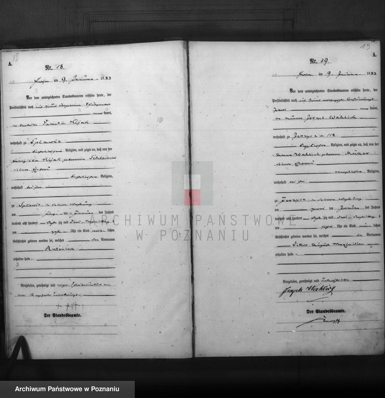 Obraz 11 z jednostki "Księga urodzeń t. I"