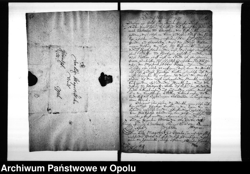 Obraz 17 z jednostki "Acta des Magistrats zu Oppeln von den Ein und resp: [respektive] abgesandten Bekantmachungen wegen Abänderung und Verlegung der Jahrmarckttage in den schlesischen Städten"