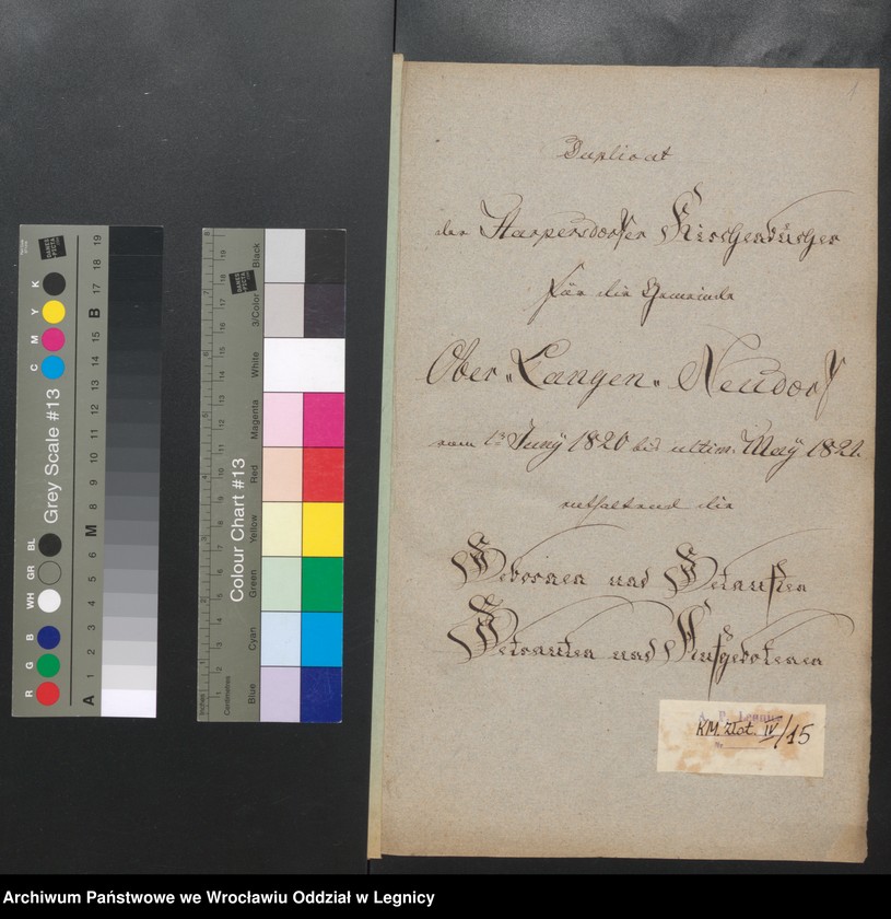 image.from.unit.number "Duplicat der Harpersdorfer Kirchenbücher von der Gemeinde Ober Harpersdorf Langen Neudorf"